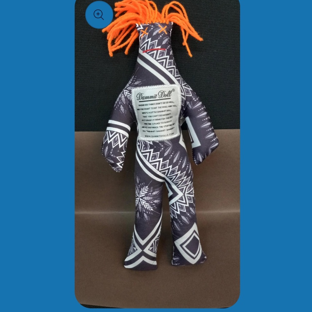 NWT Indian-ish -Orange Hair Dammit Doll